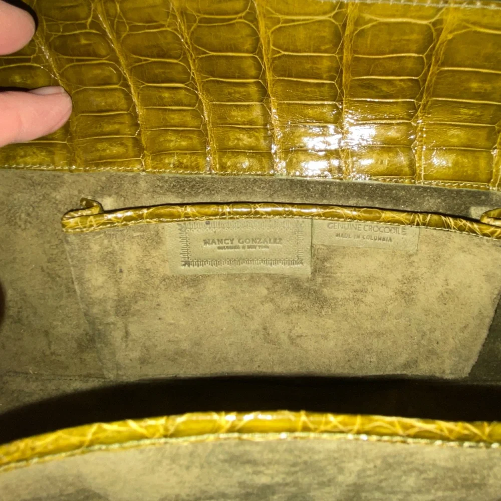 Nancy Gonzalez green Crocodile Leather Handbag - Picture 3 of 6